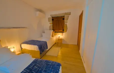 Quarto com Cama individual Casa das Pinhas | Pinheiro Grande